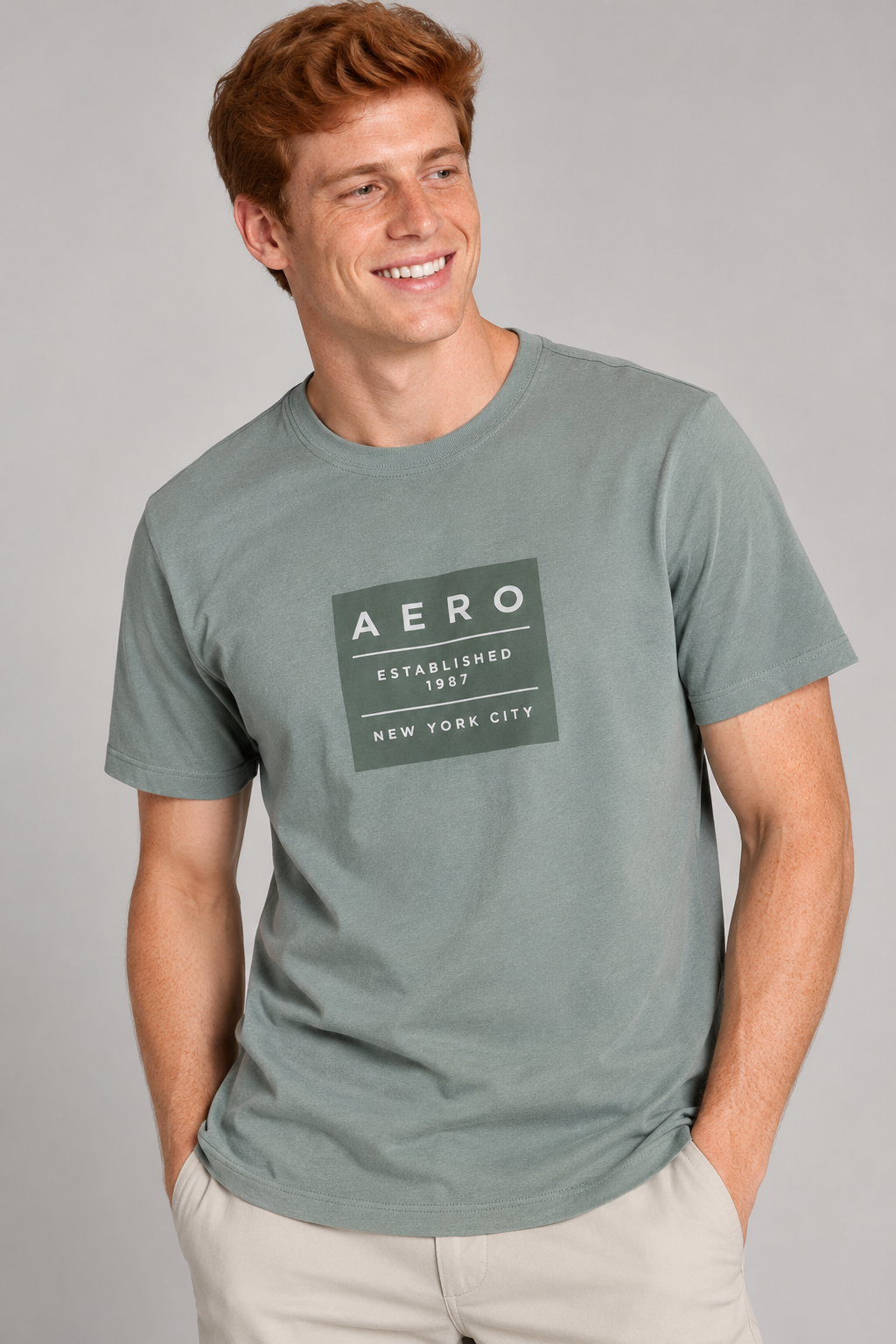 CAMISETA MAS MC SILKADA AEROPOSTALE VERDE