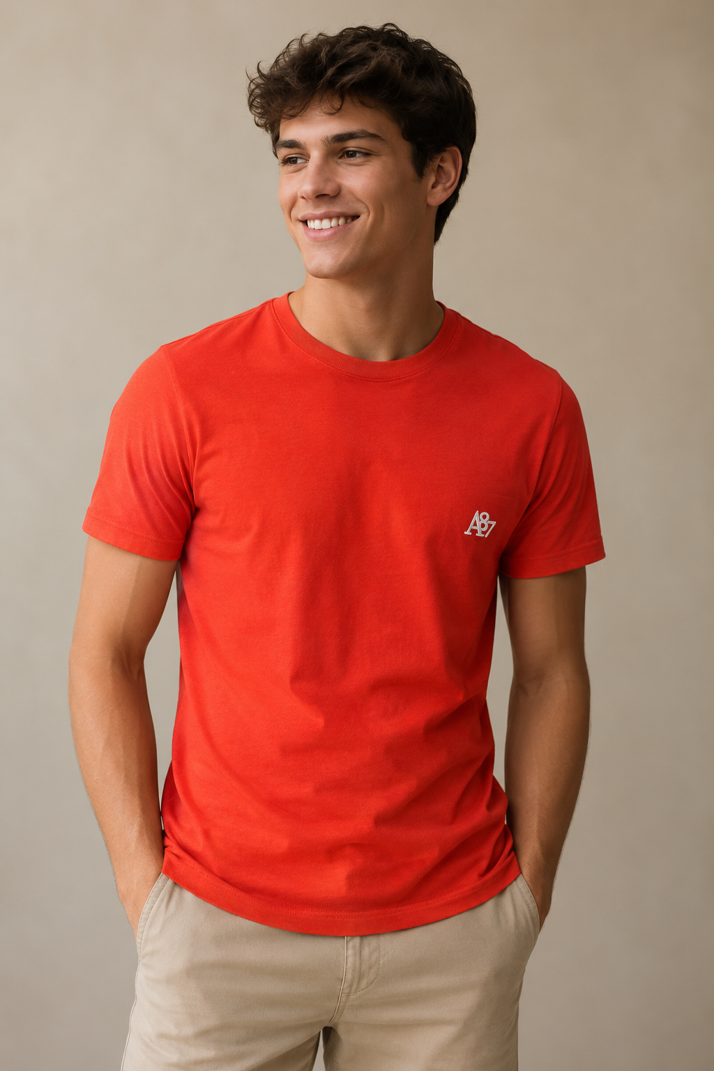 CAMISETA MAS MC A87 AEROPOSTALE LARANJA