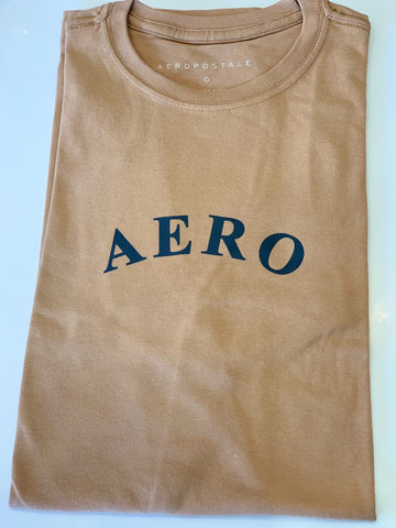 CAMISETA MASC MC SILKADA AEROPOSTALE CAQUI