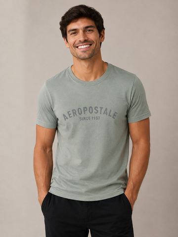 CAMISETA MAS MC SILKADA AEROPOSTALE VERDE MEDIO