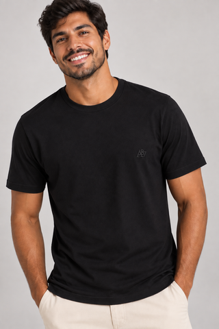 CAMISETA MAS MC SILKADA AEROPOSTALE PRETO