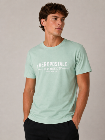 CAMISETA MAS MC SILKADA AEROPOSTALE AZUL