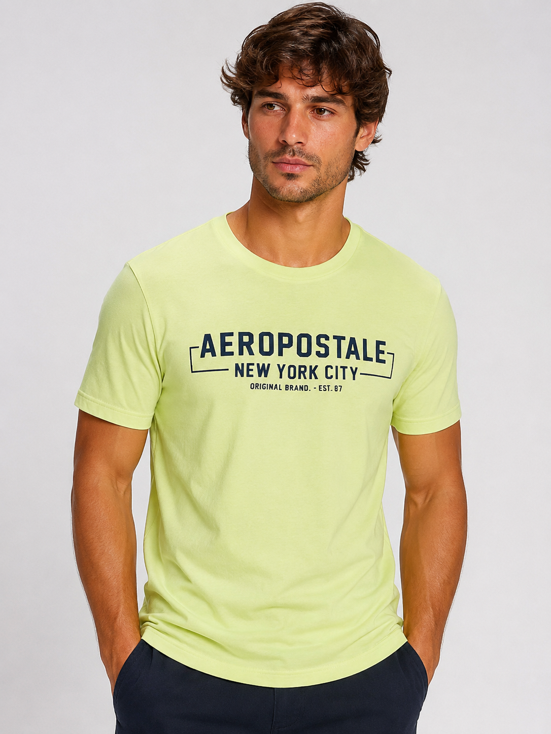 CAMISETA MAS MC SILKADA AEROPOSTALE VERDE