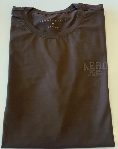 CAMISETA MAS MC COTTON AEROPOSTALE MARROM