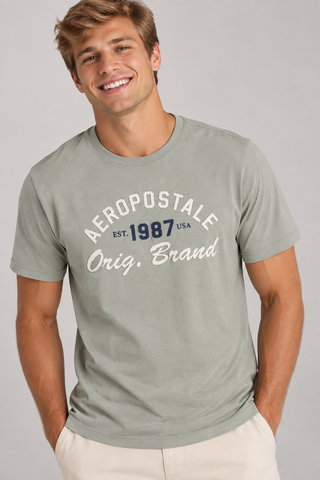 CAMISETA MAS MC SILKADA AEROPOSTALE VERDE MEDIO