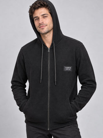 MOLETOM MAS ABERTO SURPLUS AEROPOSTALE PRETO