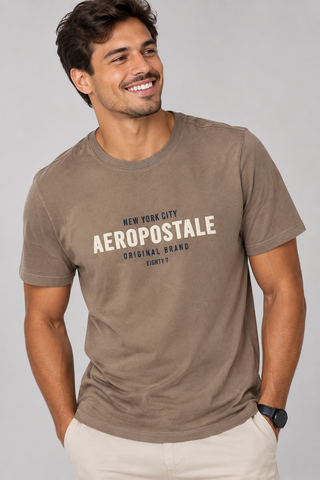CAMISETA MAS MC COMFORT SILKADA AERO CAQUI