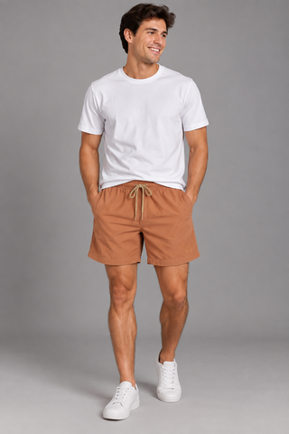 BERMUDA MAS ALFA PREMIUM VISCOSE BRENDON BEGE ESCURO