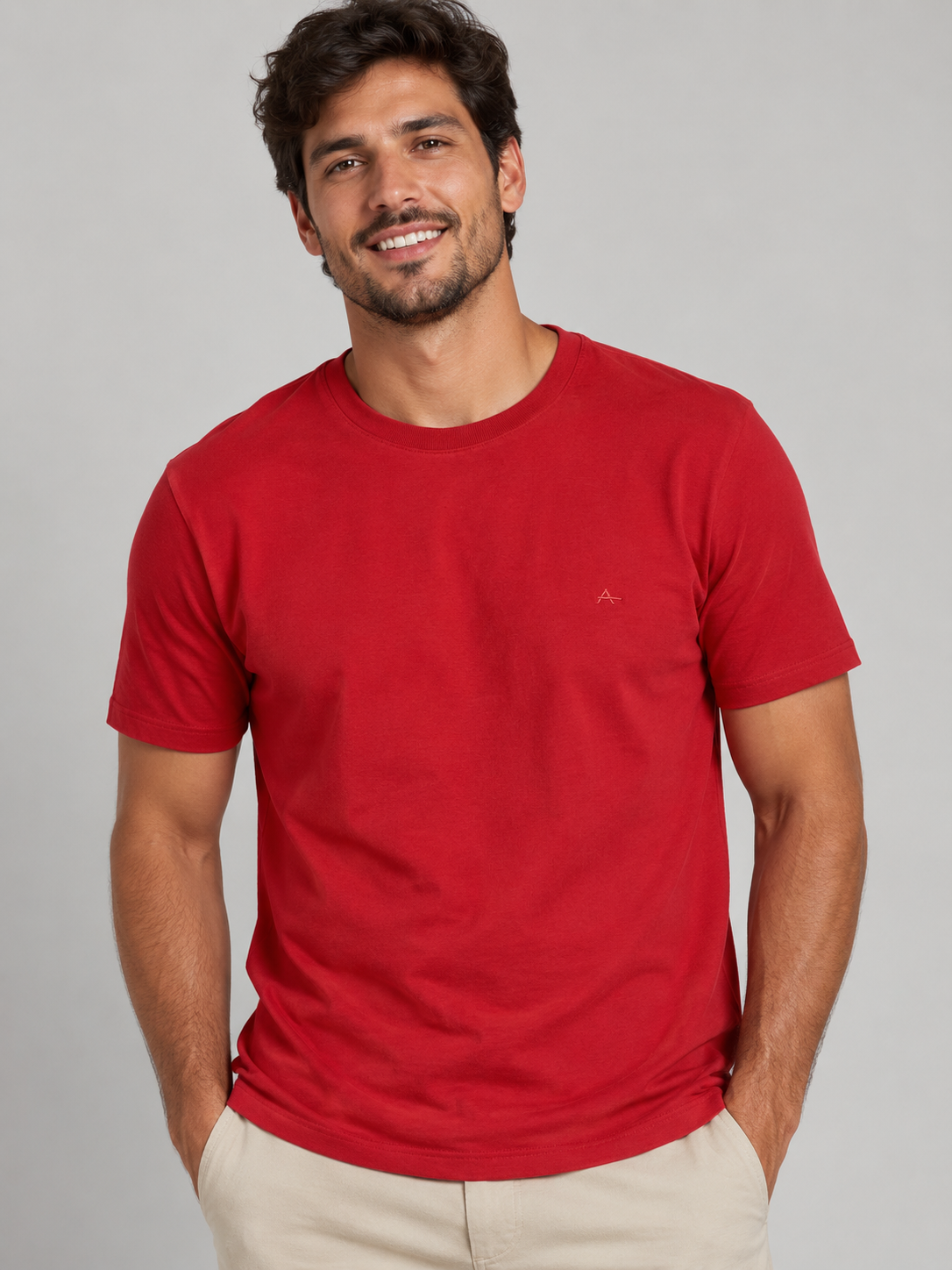 CAMISETA MAS BASICA LOGO SURTON ARAMIS VERMELHO ARAMIS