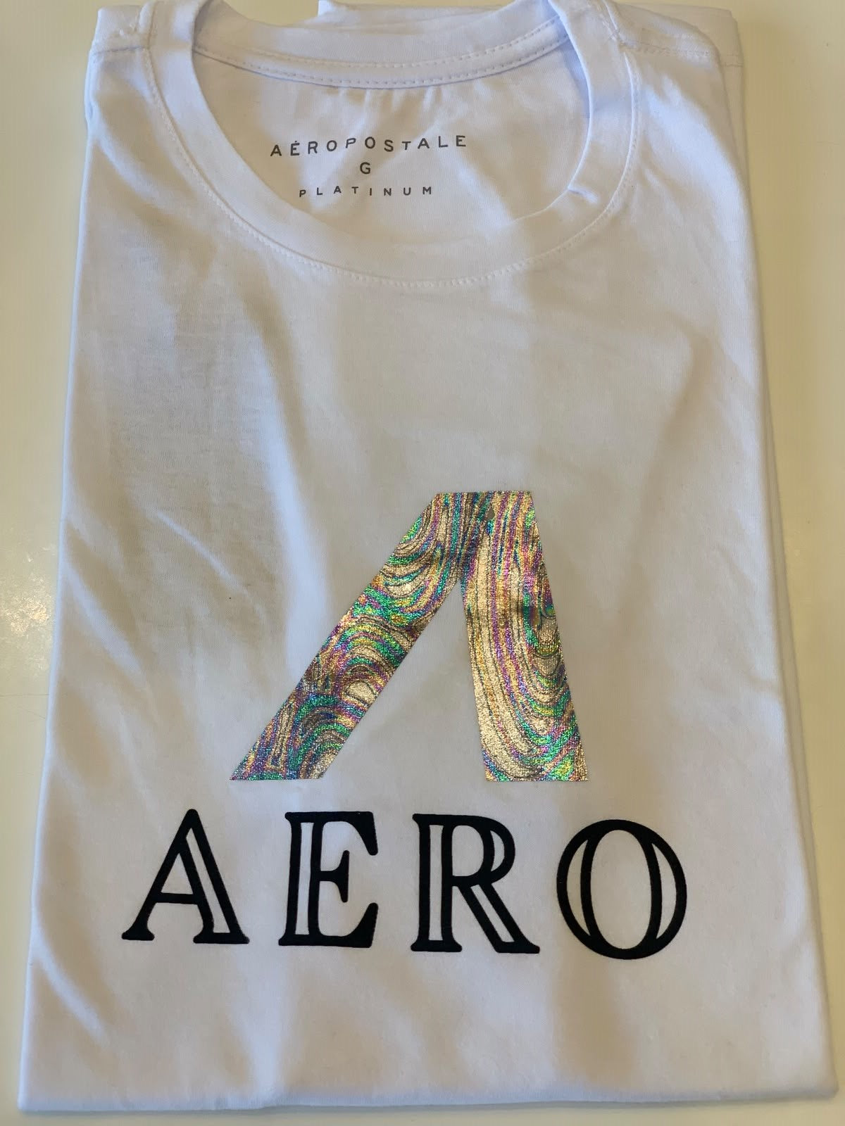 CAMISETA MAS MC PLATINUM AEROPOSTALE BRANCO