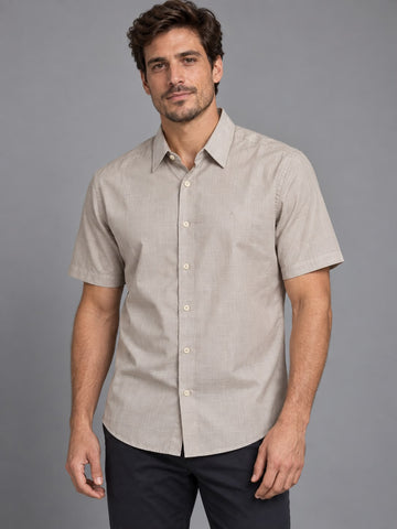 CAMISA MAS MC REG FLAME BOSCO ARAMIS AREIA