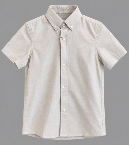 CAMISA MC ARAMIS NEXT OXF PLANALTO BDWN NATURAL