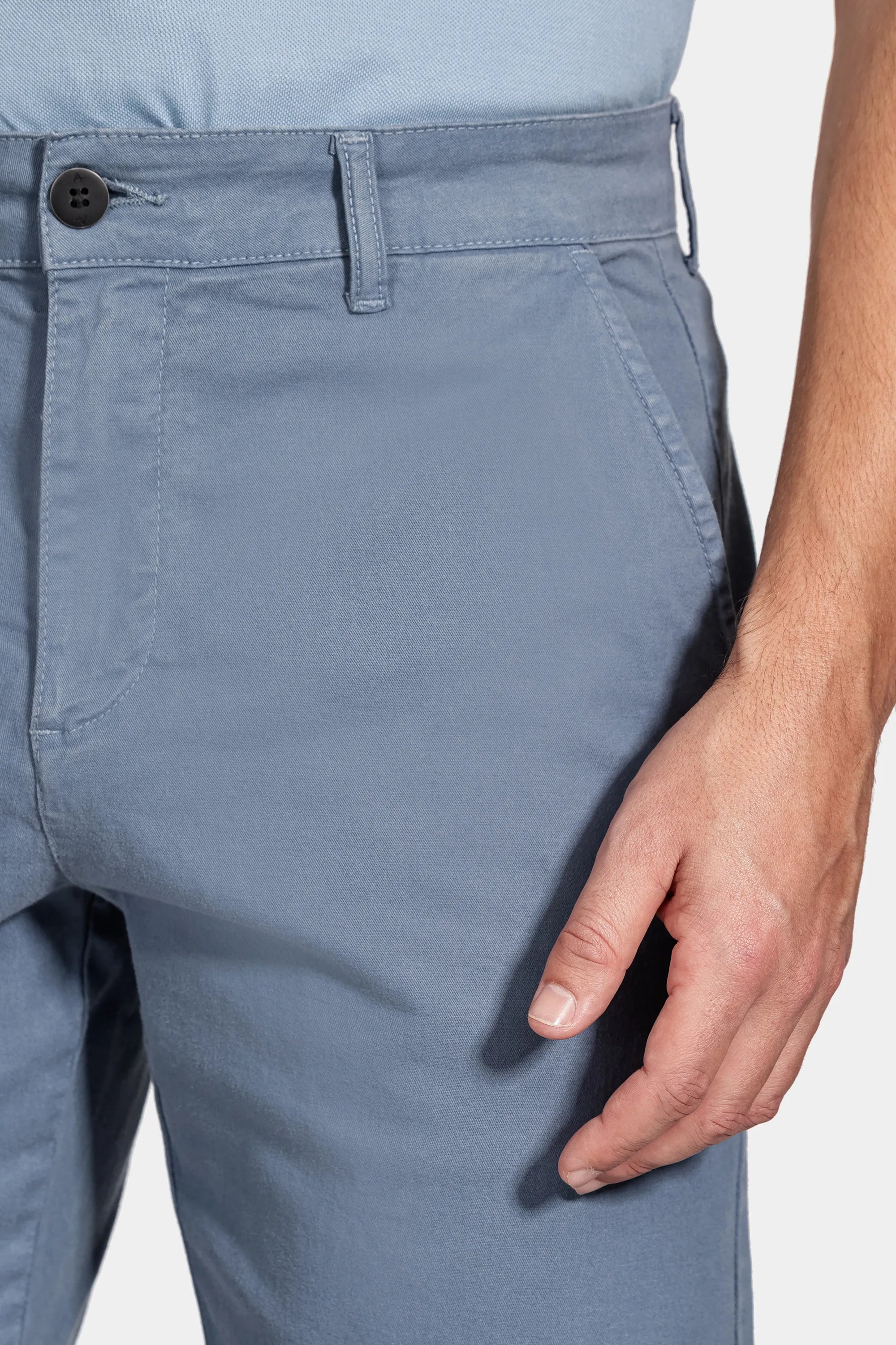 BERMUDA MAS CHINO COLOR NOVA ESSENCIAL AZUL INDIGO