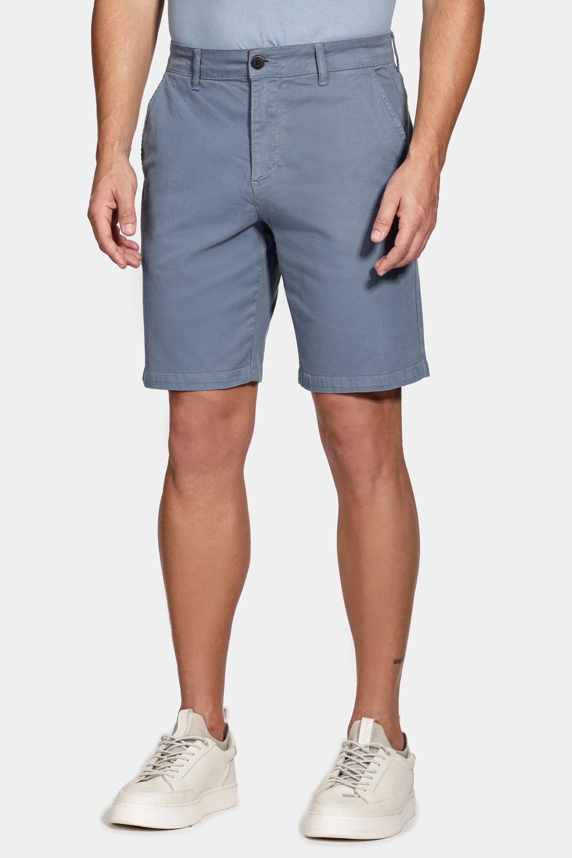 BERMUDA MAS CHINO COLOR NOVA ESSENCIAL AZUL INDIGO