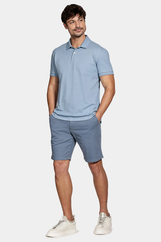 BERMUDA MAS CHINO COLOR NOVA ESSENCIAL AZUL INDIGO