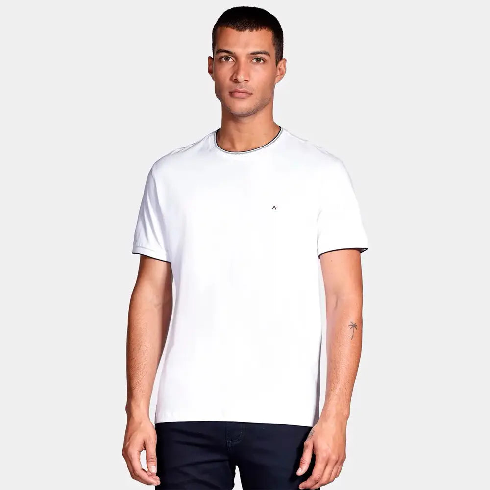 CAMISETA MAS MC BASICA FRISO GOLA ARAMIS BRANCO