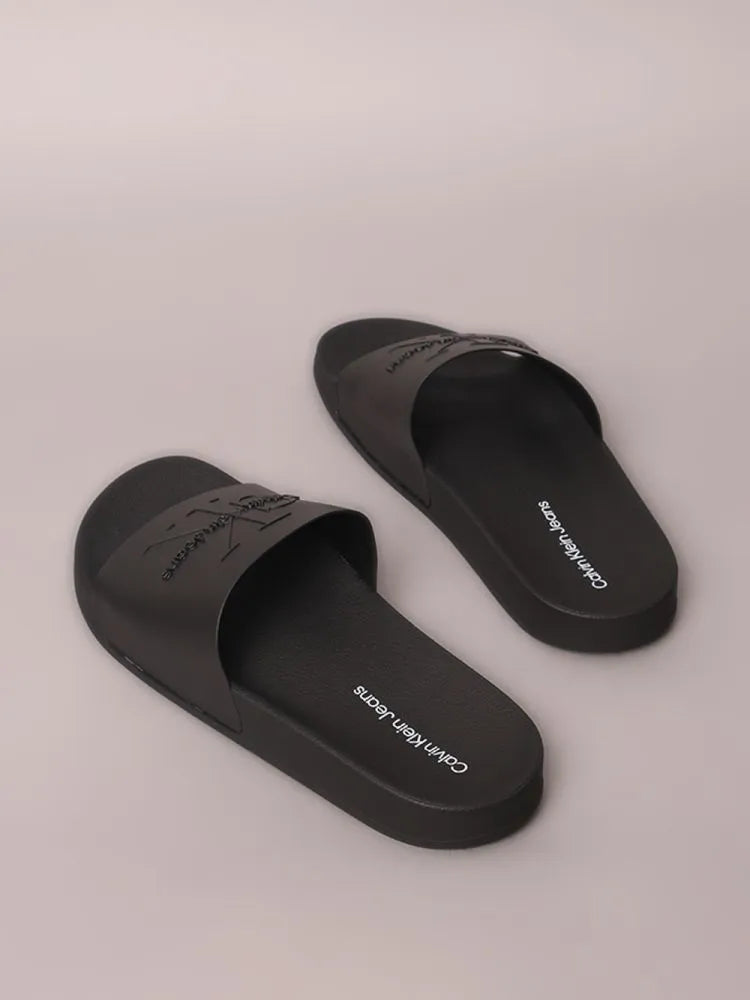 CHINELO CKJ MAS SLIDE PRETO