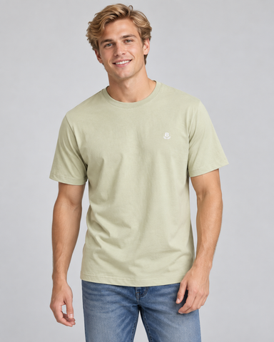 CAMISETA MC MAS 100 ALGODAO BRENDON VERDE OLIVA