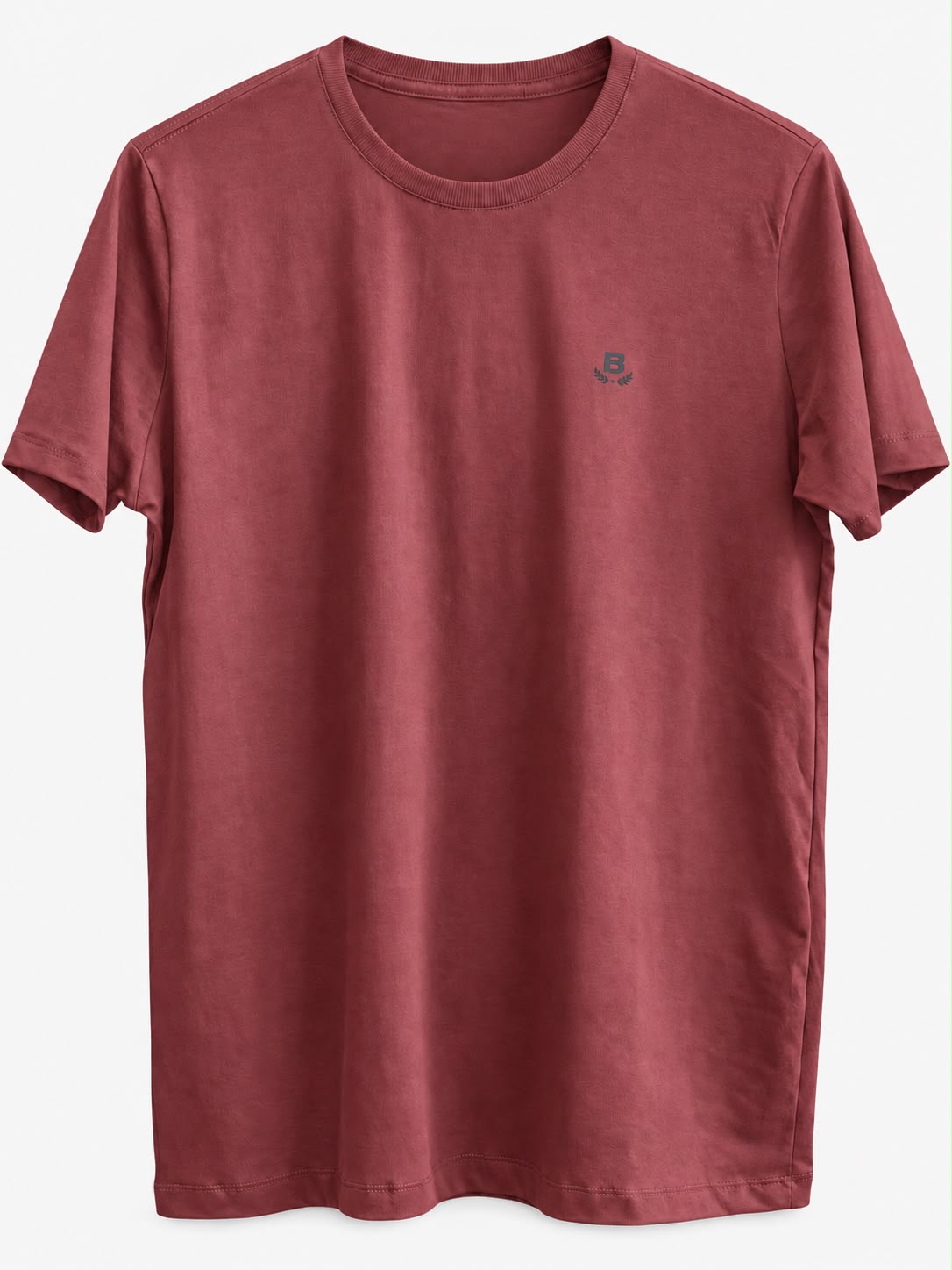 CAMISETA MC MAS 100 ALGODAO BRENDON BORDO