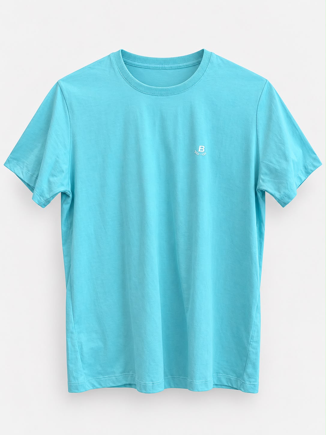 CAMISETA MC MAS 100 ALGODAO BRENDON AZUL CRISTAL