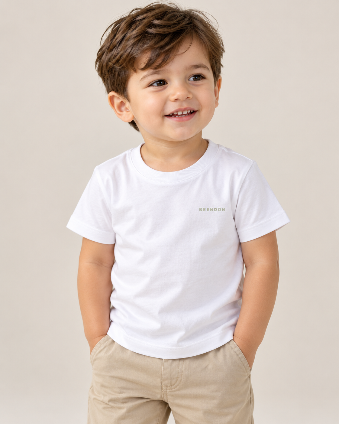 CAMISETA MAS KIDS 100 ALGODAO BRENDON BRANCO
