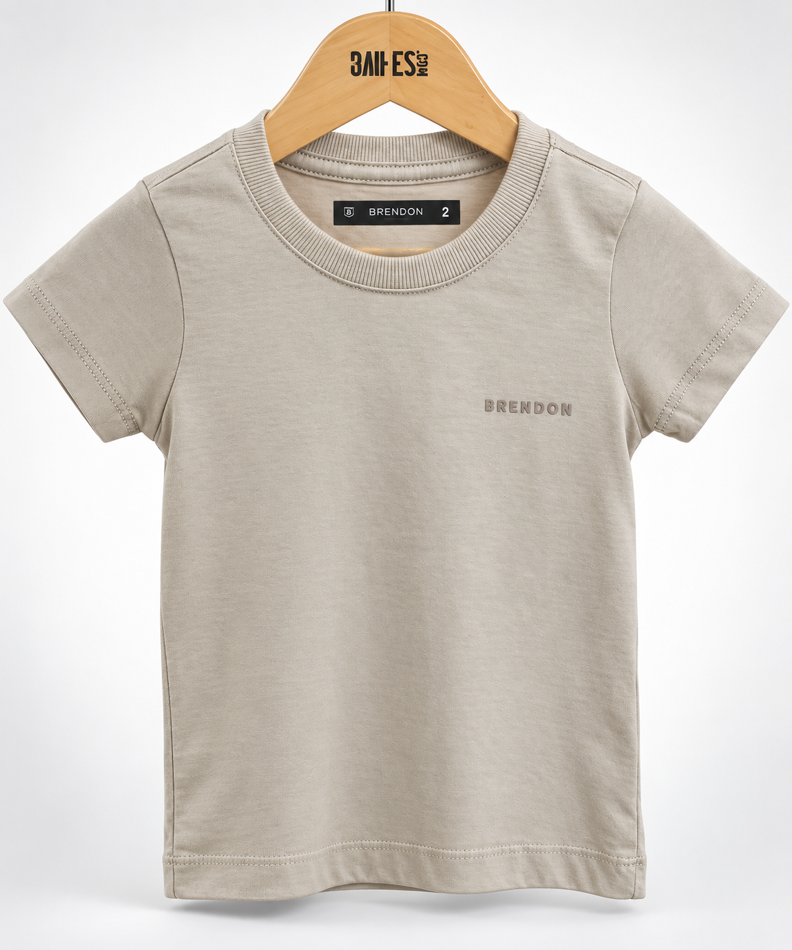CAMISETA MAS KIDS 100 ALGODAO BRENDON CAQUI