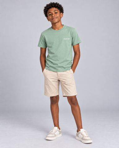CAMISETA MAS KIDS 100 ALGODAO BRENDON VERDE CLARO
