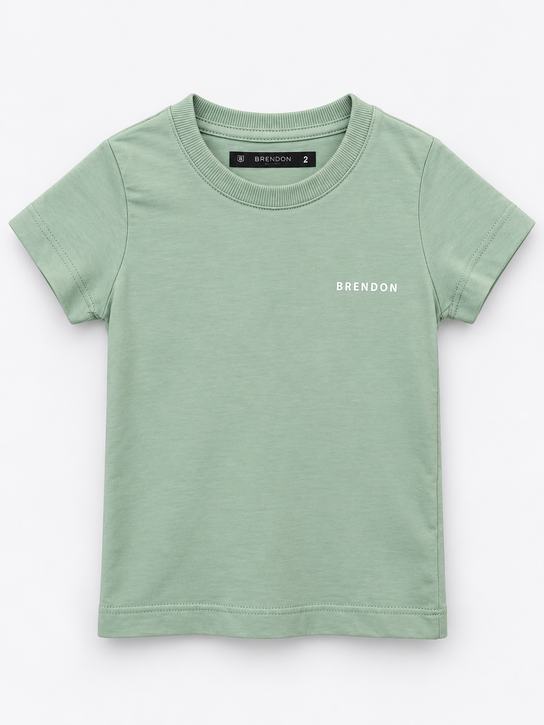 CAMISETA MAS KIDS 100 ALGODAO BRENDON VERDE CLARO