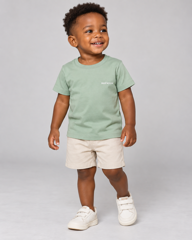 CAMISETA MAS KIDS 100 ALGODAO BRENDON VERDE CLARO