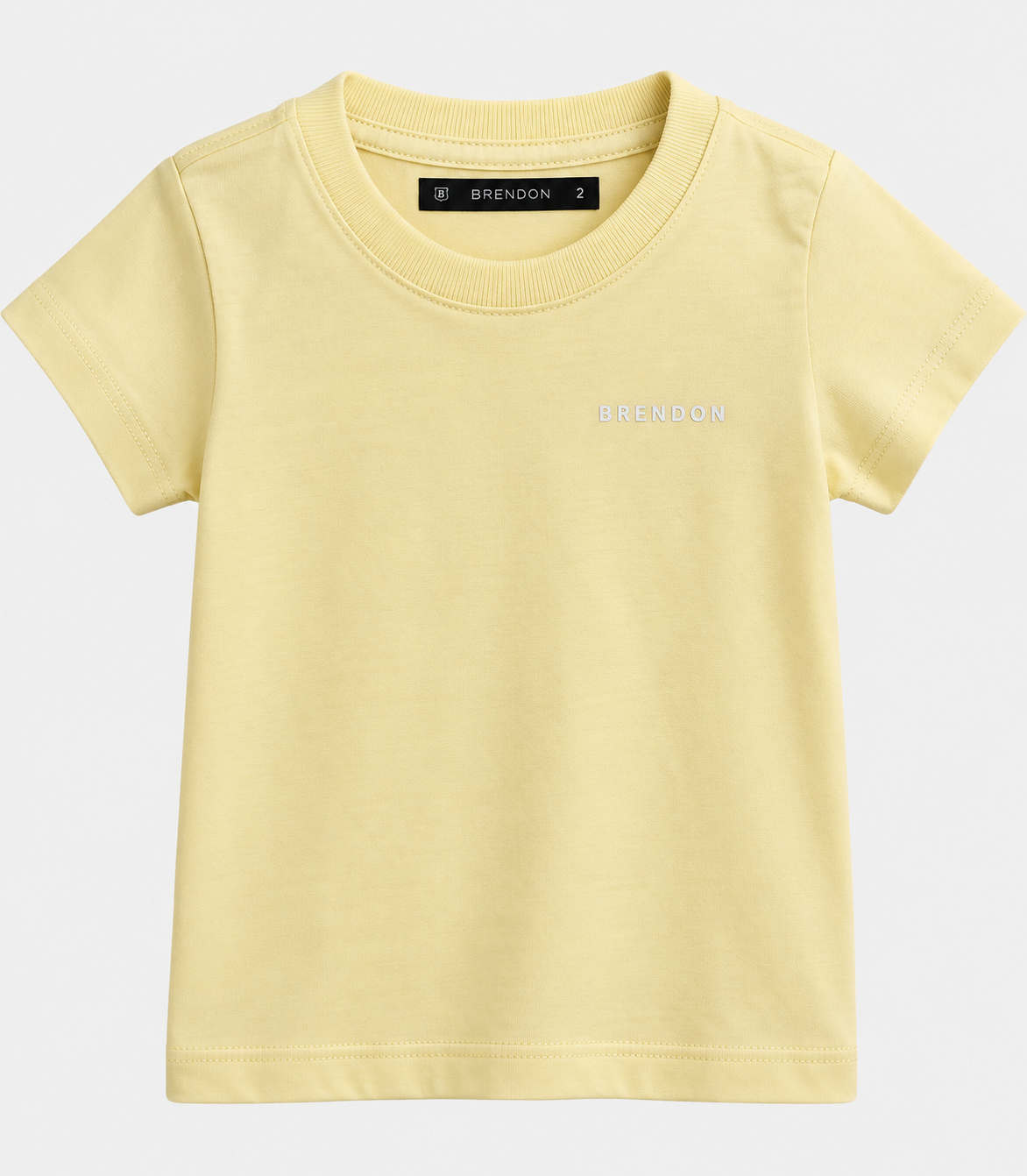 CAMISETA MAS KIDS 100 ALGODAO BRENDON AMARELO MANTEIGA