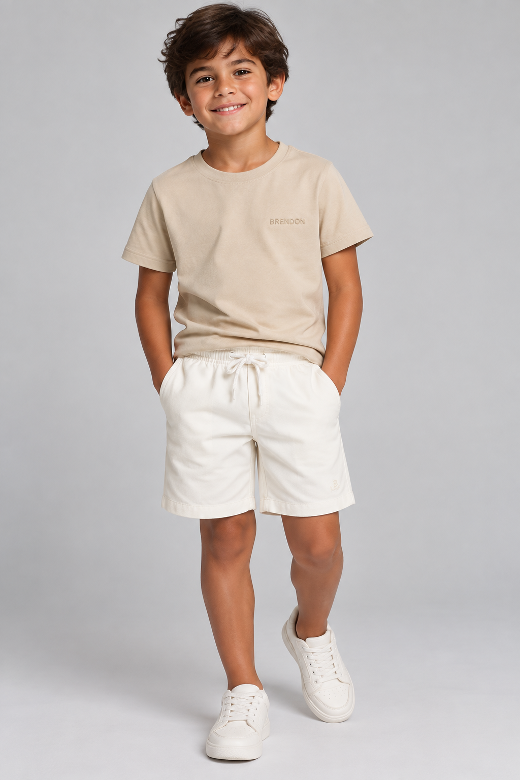 BERMUDA MAS KIDS ALFA VISCOSE BRENDON OFF WHITE
