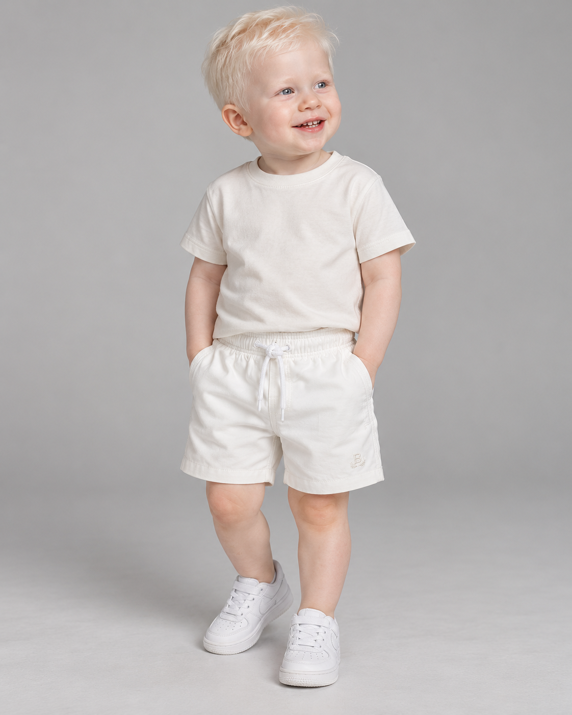BERMUDA MAS KIDS ALFA VISCOSE BRENDON OFF WHITE