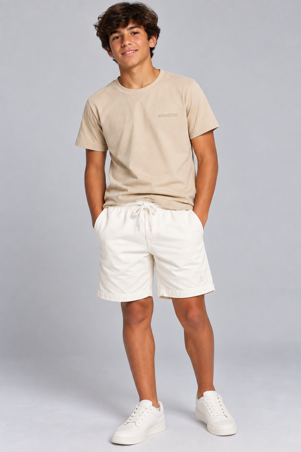 BERMUDA MAS KIDS ALFA VISCOSE BRENDON OFF WHITE