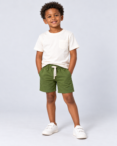 BERMUDA MAS KIDS ALFA VISCOSE BRENDON MILITAR