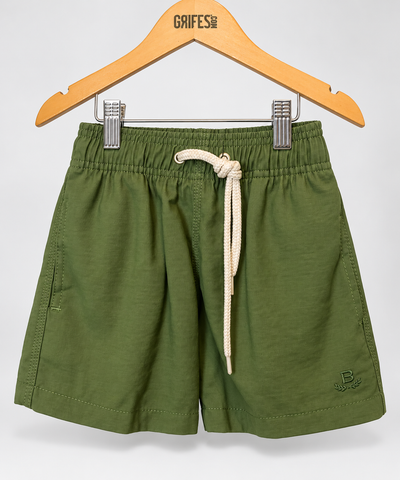 BERMUDA MAS KIDS ALFA VISCOSE BRENDON MILITAR