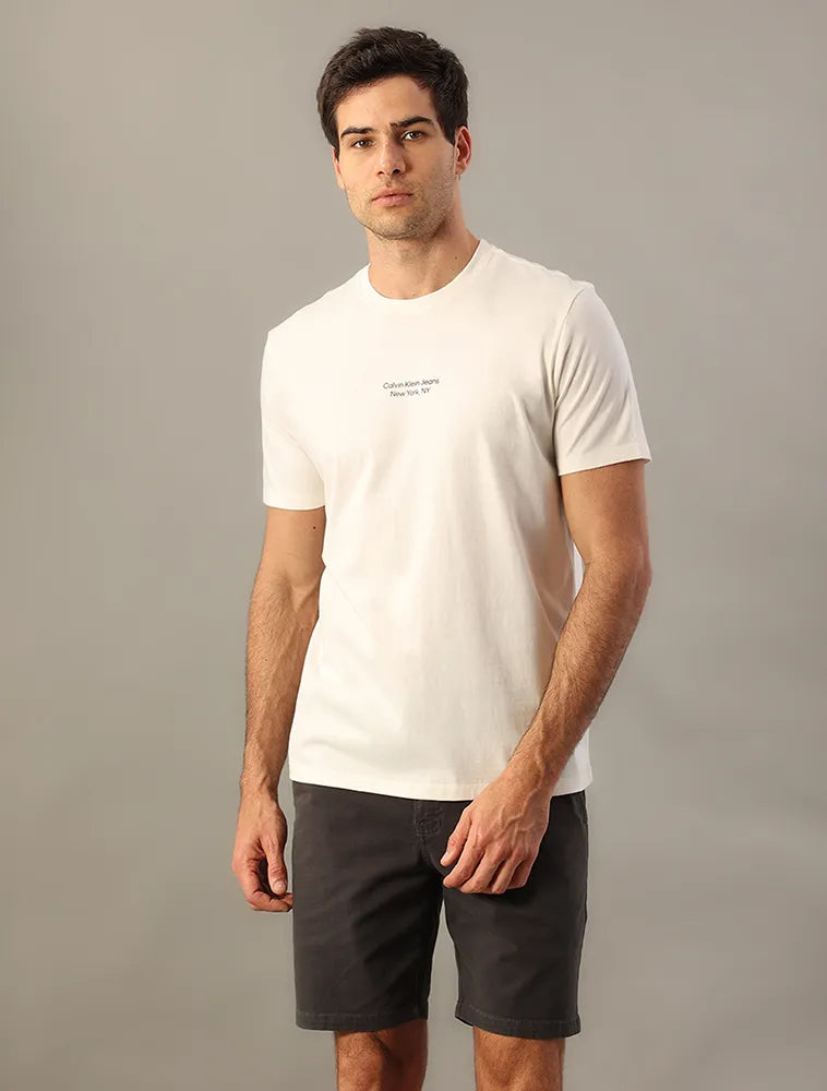 CAMISETA CKJ LOGO CALVIN KLEIN JEANS NY OFF WHITE