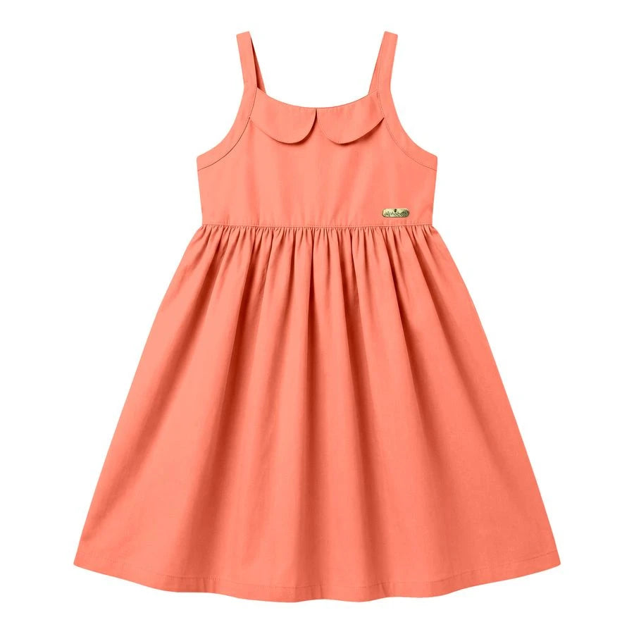 VESTIDO ALCA FEM BASIQUINHO FUN LISO LARANJA