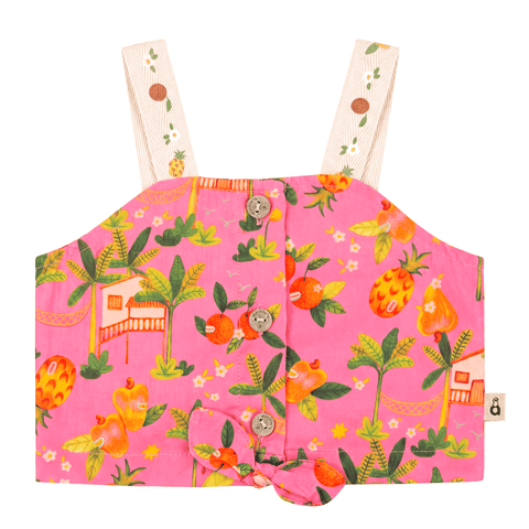 CONJUNTO FEM PE DE FRUTA ALPHABETO ROSA