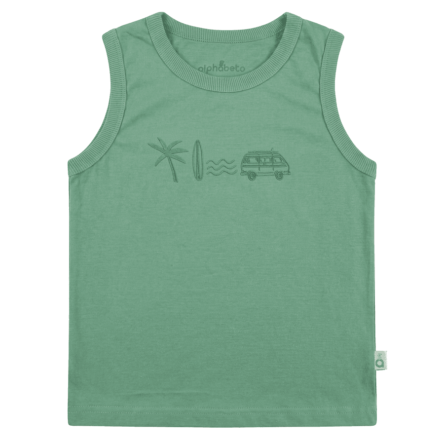 CONJUNTO MAS PRANCHA DE SURF ALPHABETO OLIVA/OFF WHITE