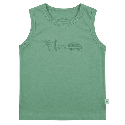 CONJUNTO MAS PRANCHA DE SURF ALPHABETO OLIVA/OFF WHITE