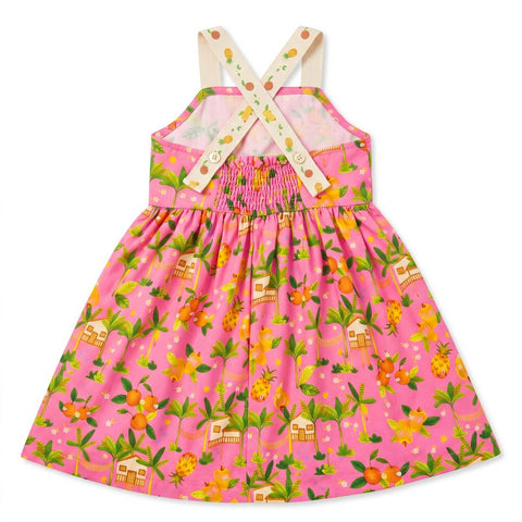 VESTIDO PE DE FRUTA ALPHABETO ROSA