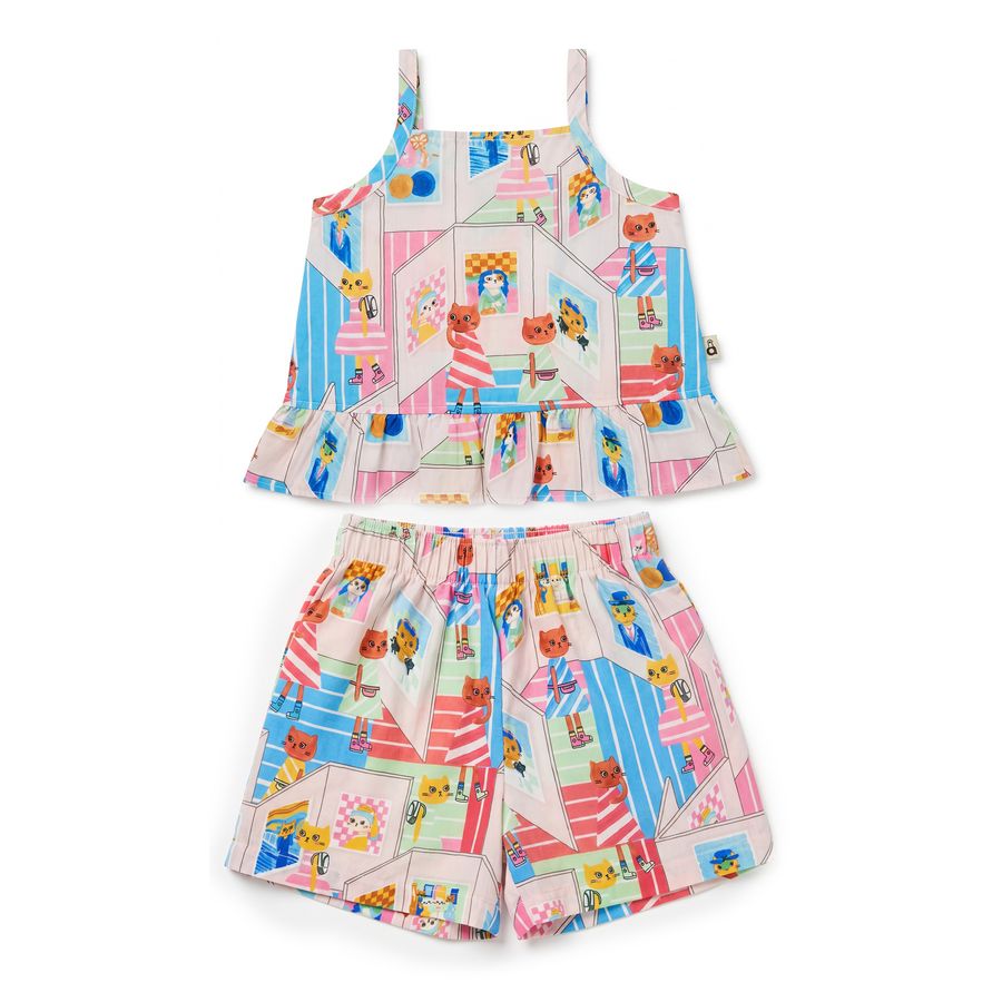 CONJUNTO FEM MIAUSEU ALPHABETO ROSA CLARO