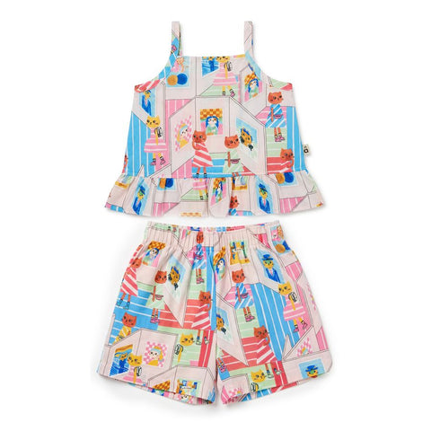 CONJUNTO FEM MIAUSEU ALPHABETO ROSA CLARO