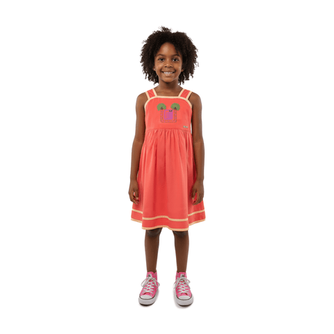 VESTIDO SOLAR ALPHABETO MANGABA