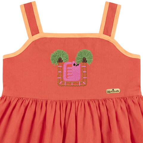 VESTIDO E CALCINHA BB SOLAR ALPHABETO MANGABA