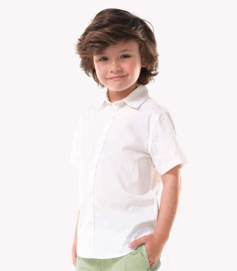 CONJ MAS CAMISA MC E BER SARJA COQUEIROS OFF WHITE/ERVA