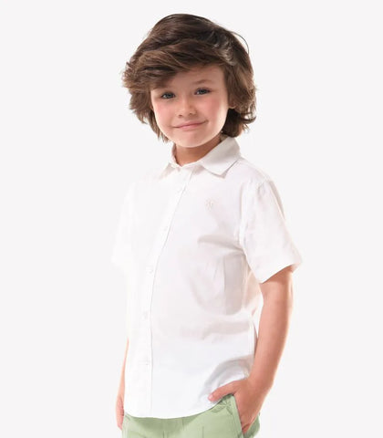 CONJ MAS CAMISA MC E BER SARJA COQUEIROS OFF WHITE/ERVA