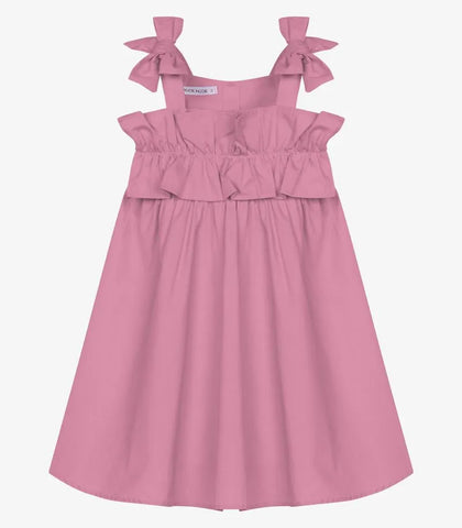 VESTIDO ALCA LACO BAB BUSTO TRICOLINE CASHMERE ROSA