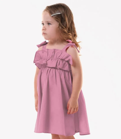 VESTIDO ALCA LACO BAB BUSTO TRICOLINE CASHMERE ROSA