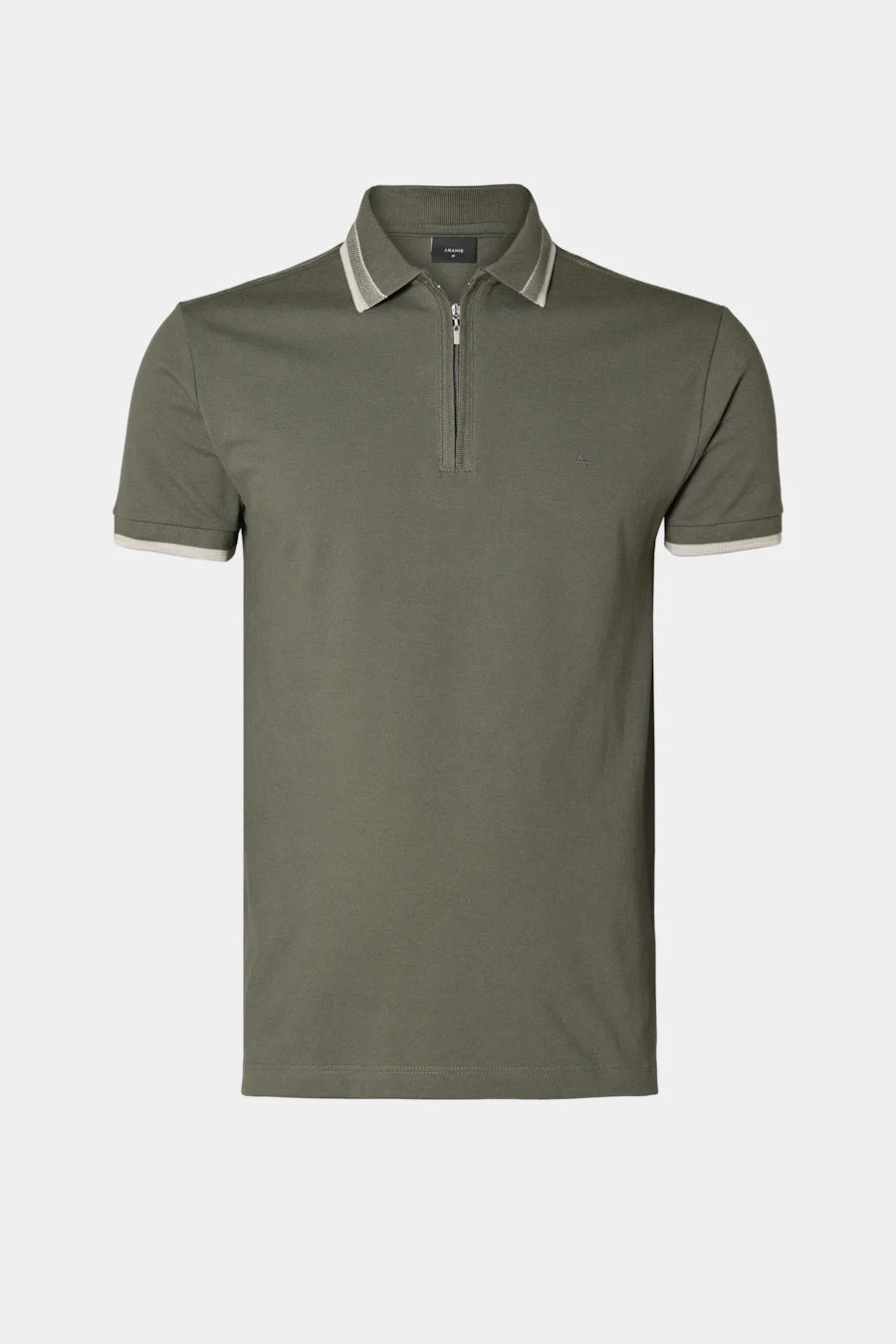 POLO MAS MC PIQUET ZIPER ARAMIS MILITAR